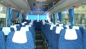 Автобус Higer 6885 белый (синий салон) - 2