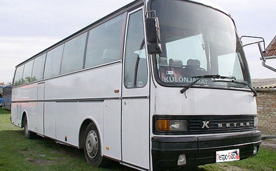 Автобус SETRA белый (красный салон)