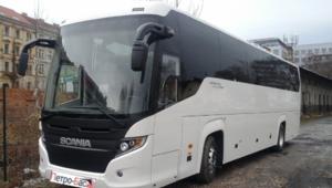 Автобус SCANIA TOURING (черно-оранжевый салон)